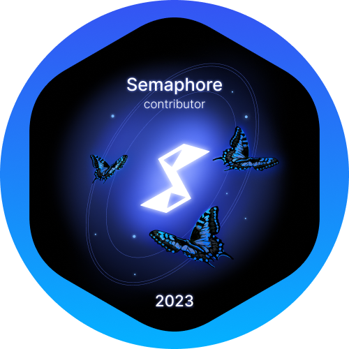 GitPOAP: 2023 Semaphore Contributor GitPOAP Badge