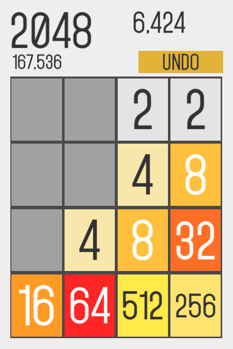 2048 gameplay image