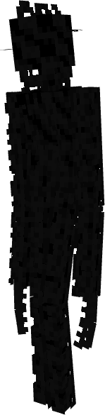 A humanoid composed entirely of void