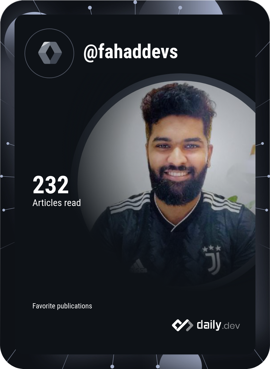 fahaddevs's Dev Card