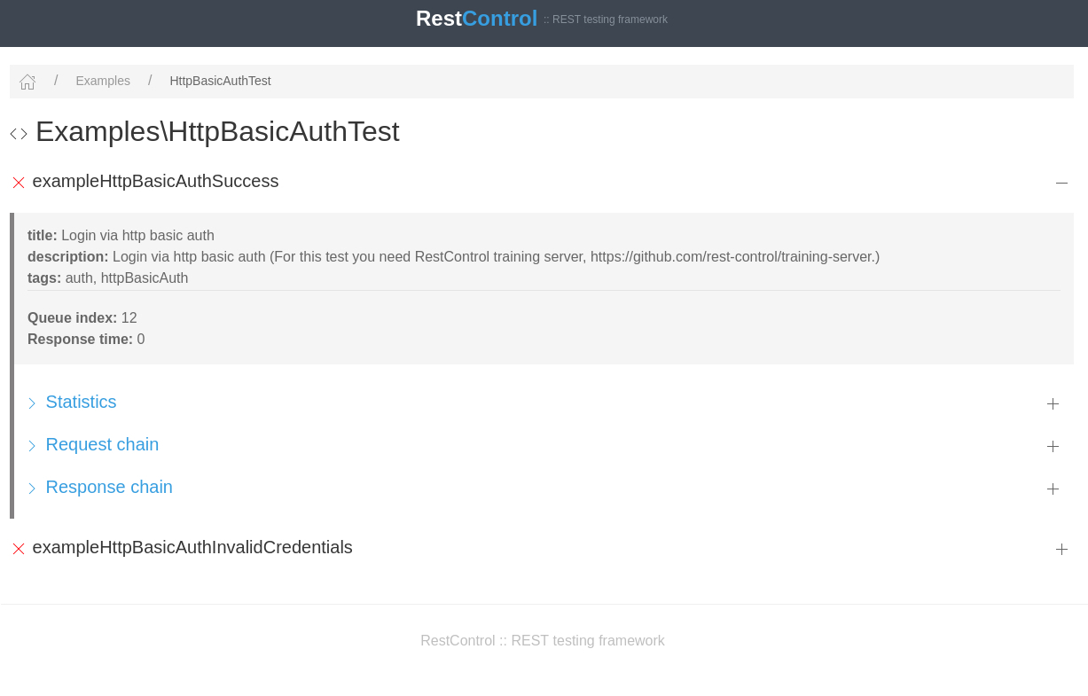 RestControl - HTML Report