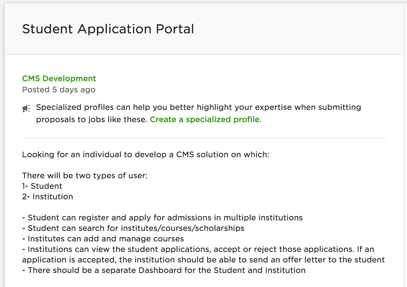 Laravel students registration