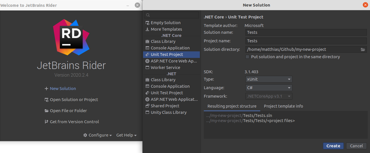 Unit test project