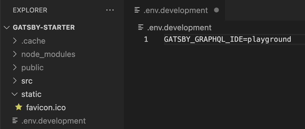 GraphQL Playground is a GraphQL IDE - Create .env File