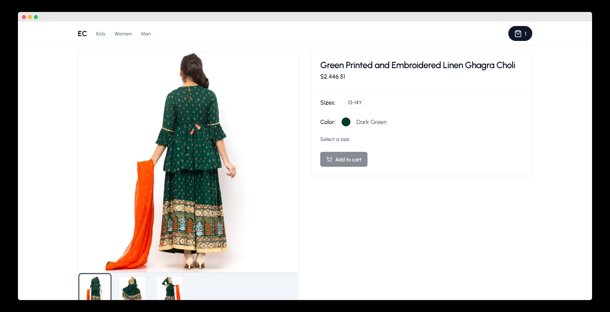 Product page