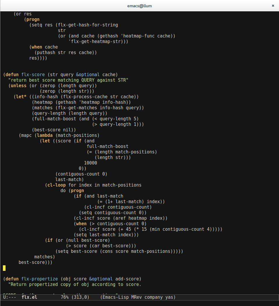 Lisp code