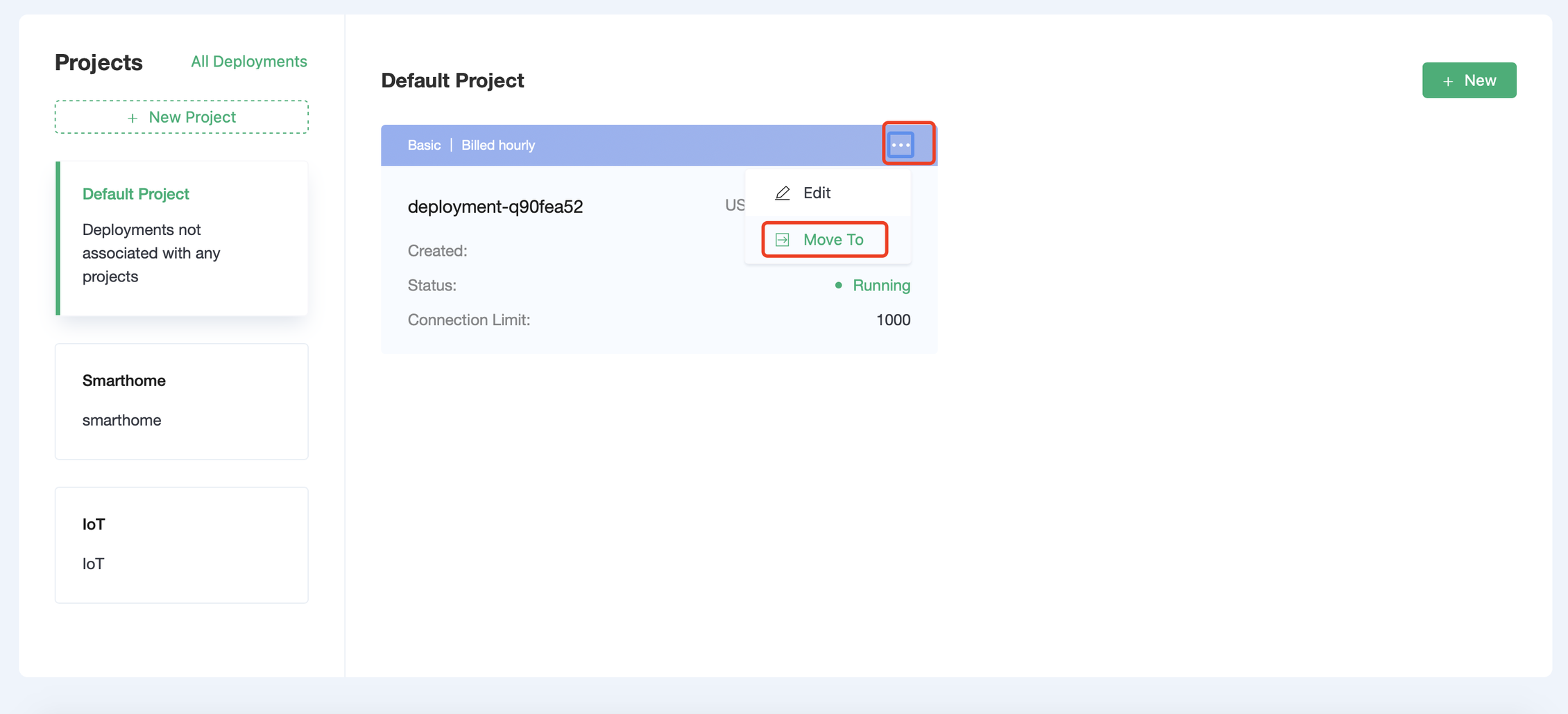 EMQX Cloud Move existing deployment