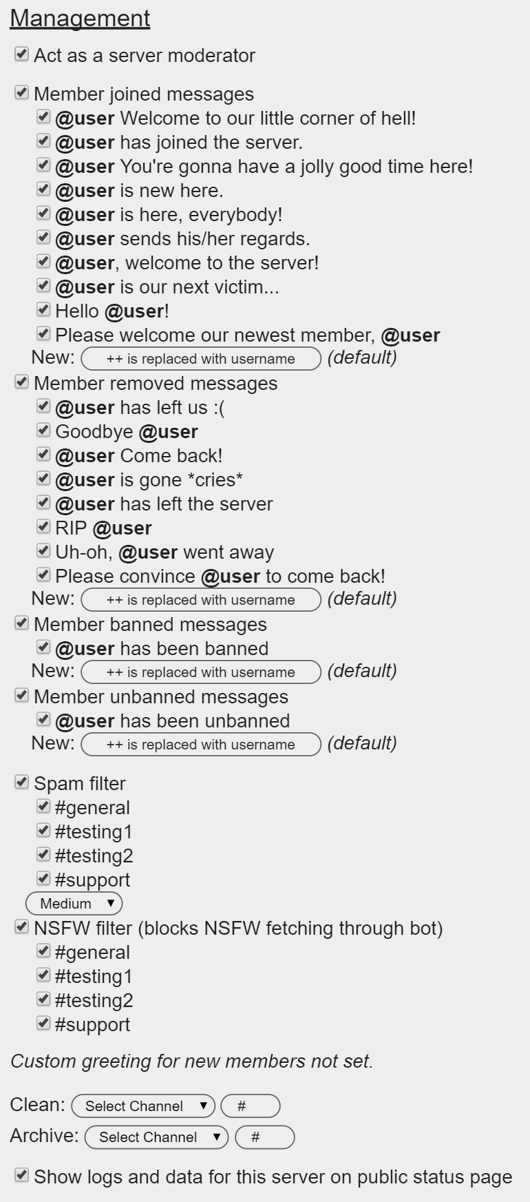 management example