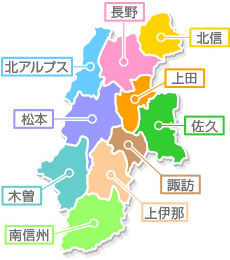 長野県の10区分け