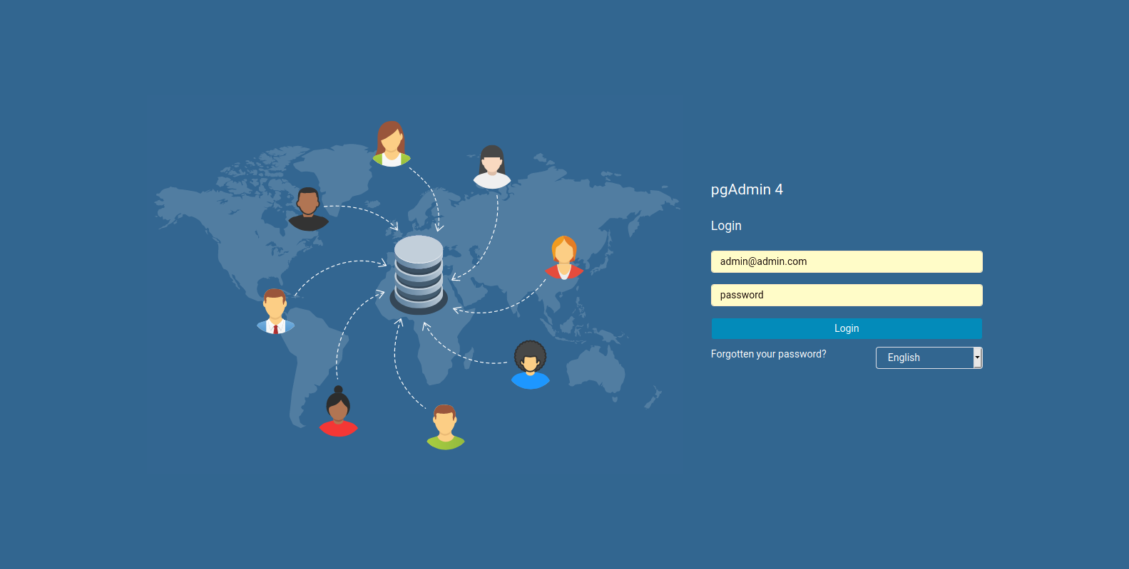 DB Admin Login Page