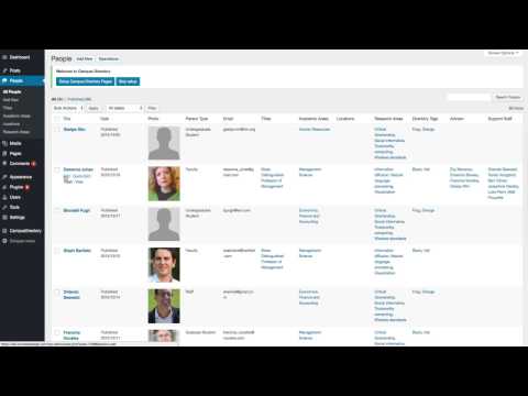 Introduction Video to get you started with Campus Directory
