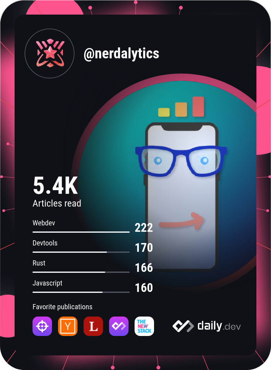 nerdalytics's Dev Card