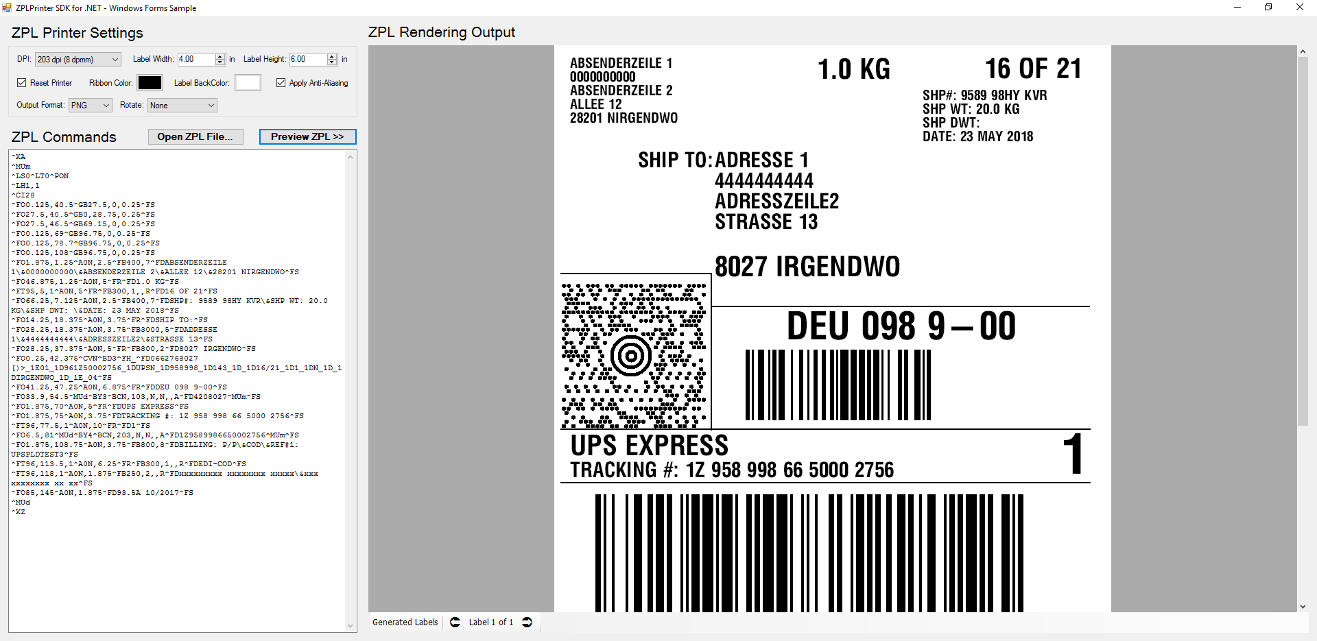 ZPLPrinter Emulator SDK for .NET Standard - Barcode Support