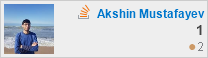 profile for Akshin Mustafayev at Stack Overflow, Q&A for professional and enthusiast programmers