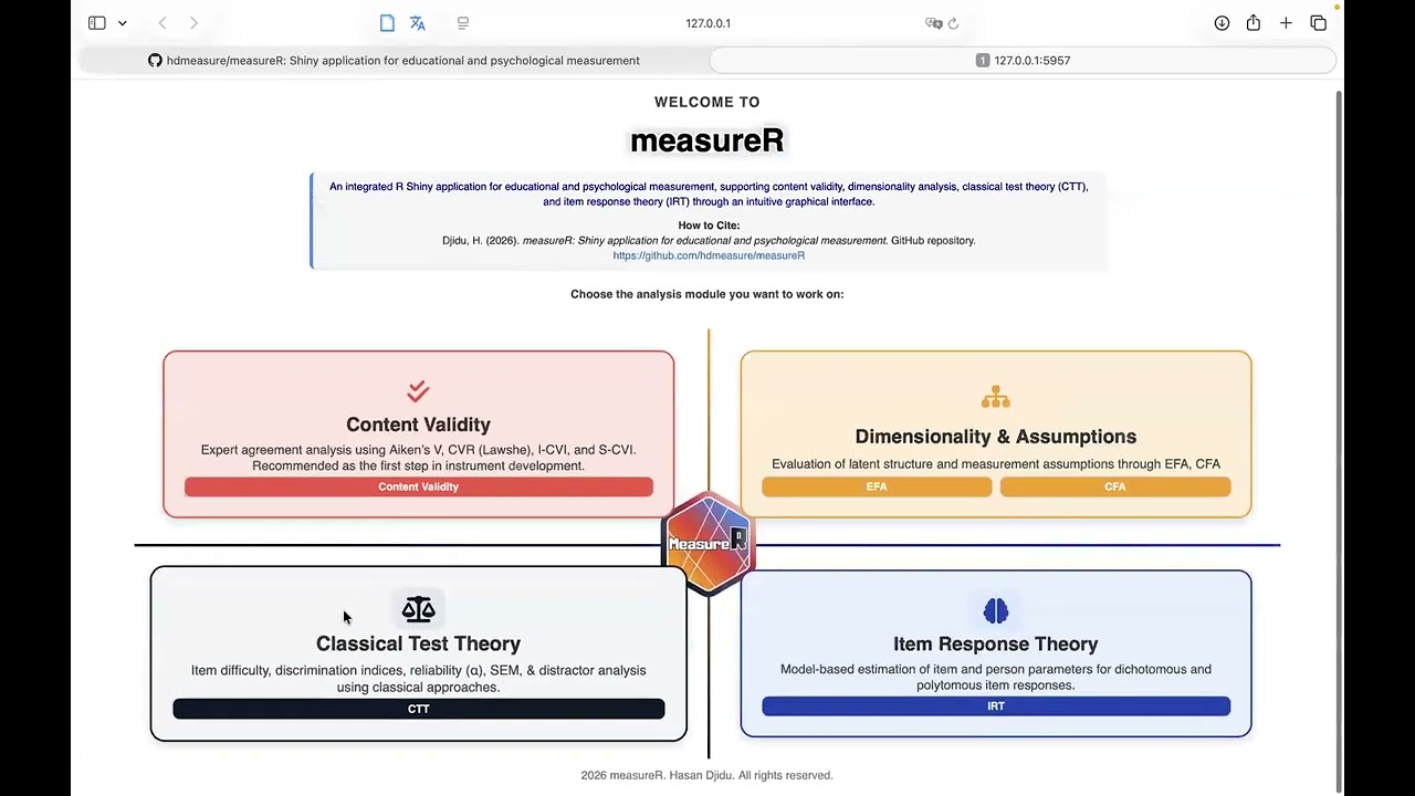 measureR – Installation and Quick Start