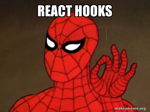 meme of react hooks