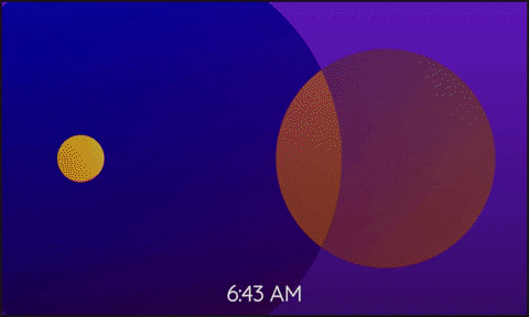 Example of the clock in action