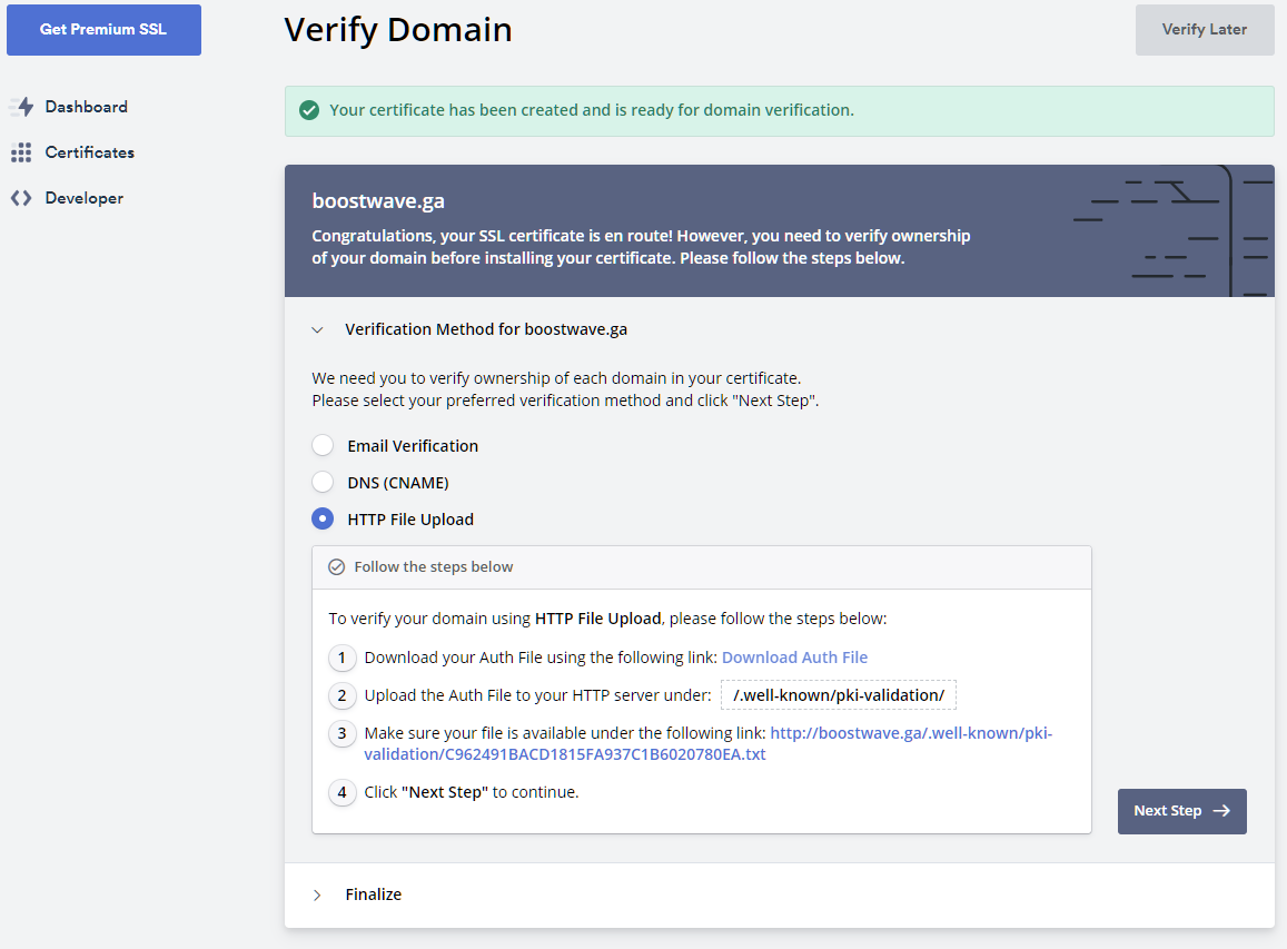 sslforfree validation