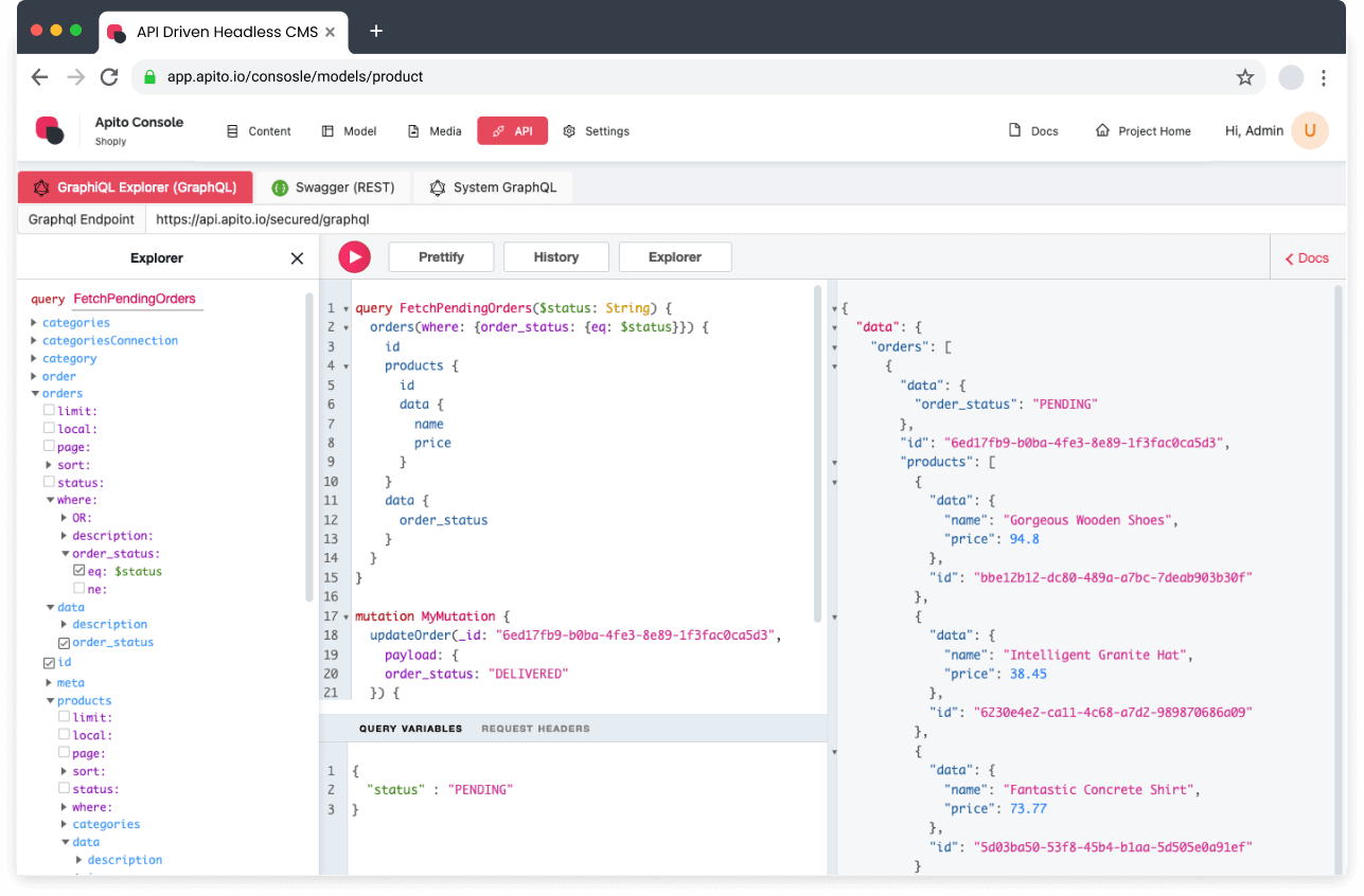 GraphQL Explorer