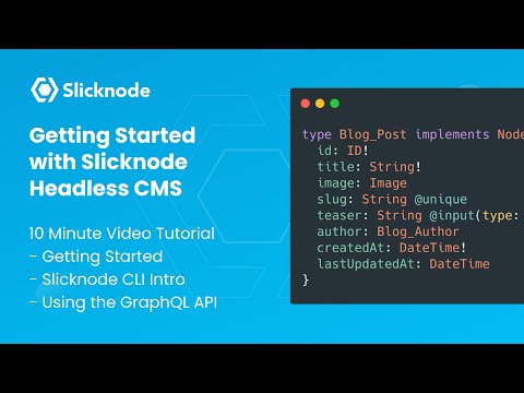 Slicknode Getting Started