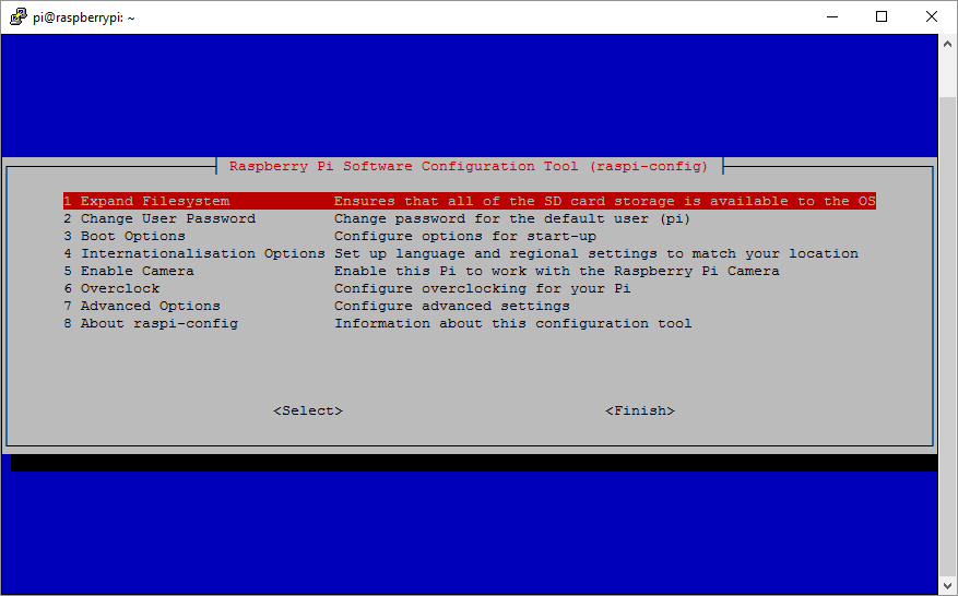 raspi-config