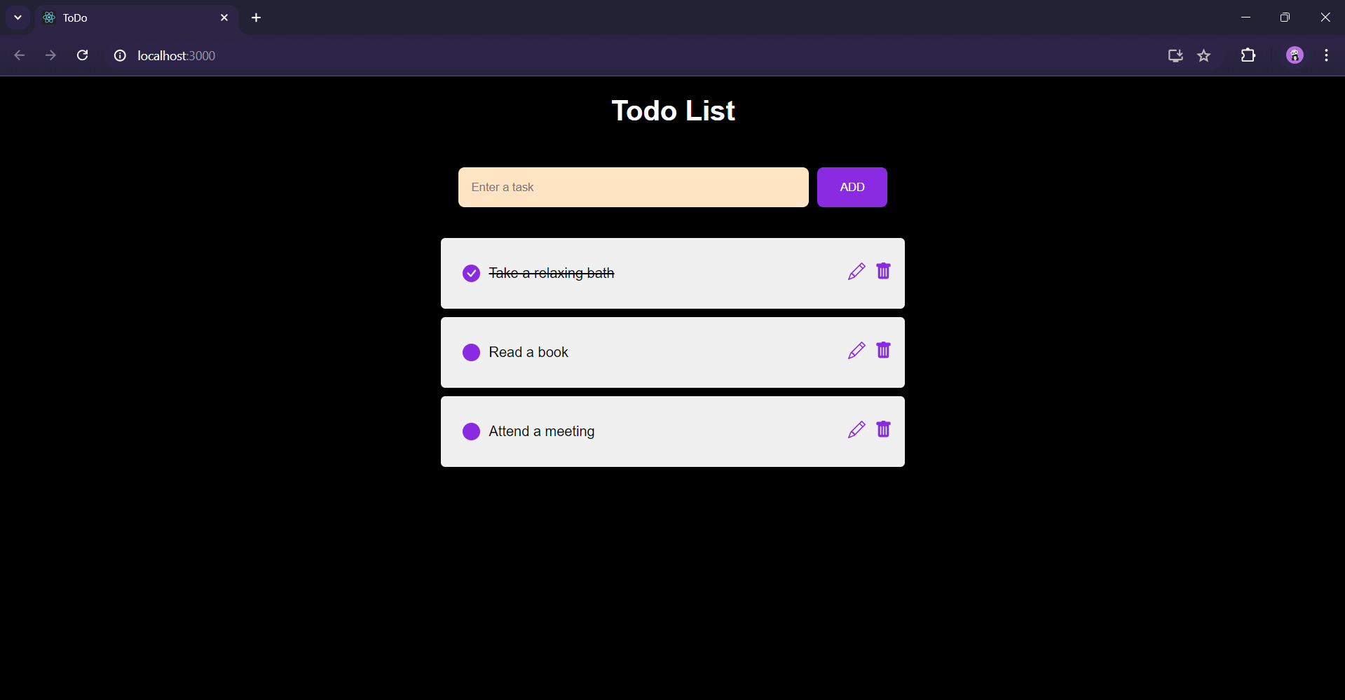 MERN TODO List App