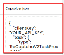 reCaptcha JSON Example