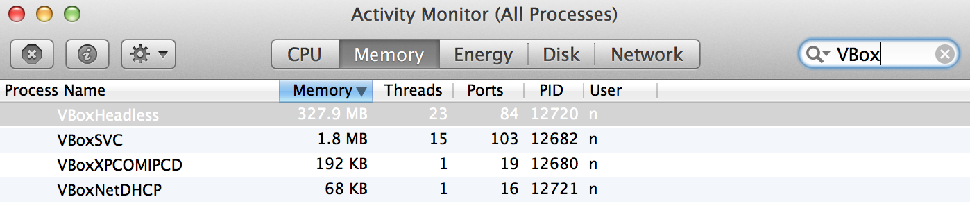 Vagrant Memory Consumption