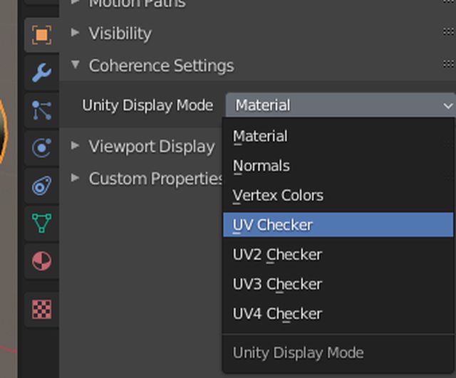 Unity display mode UI