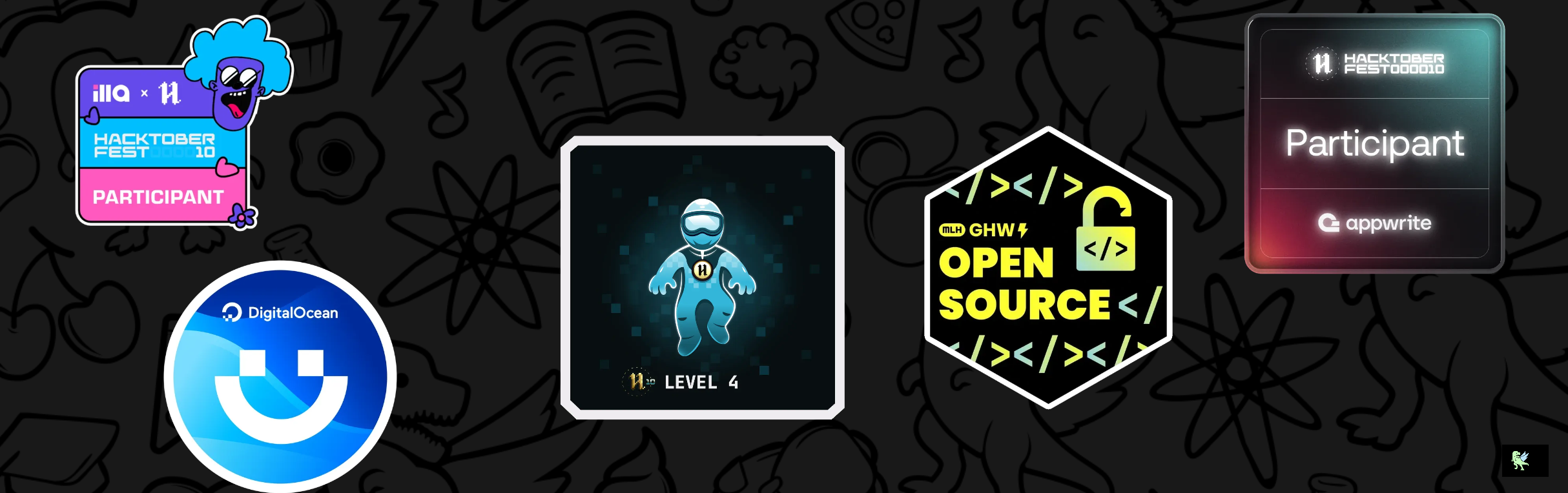 An image of @ankitrout2903's Holopin badges, which is a link to view their full Holopin profile