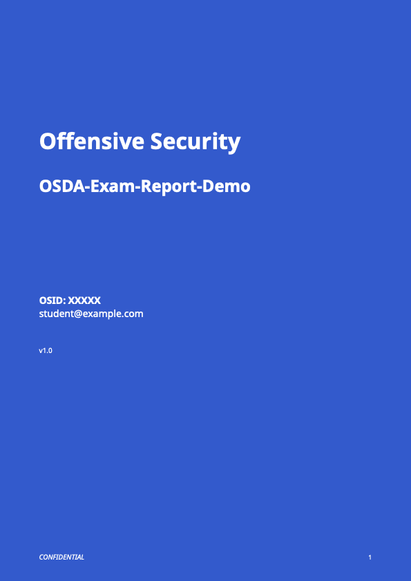 OSDA Exam Report