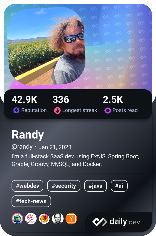 Randy's Dev Card