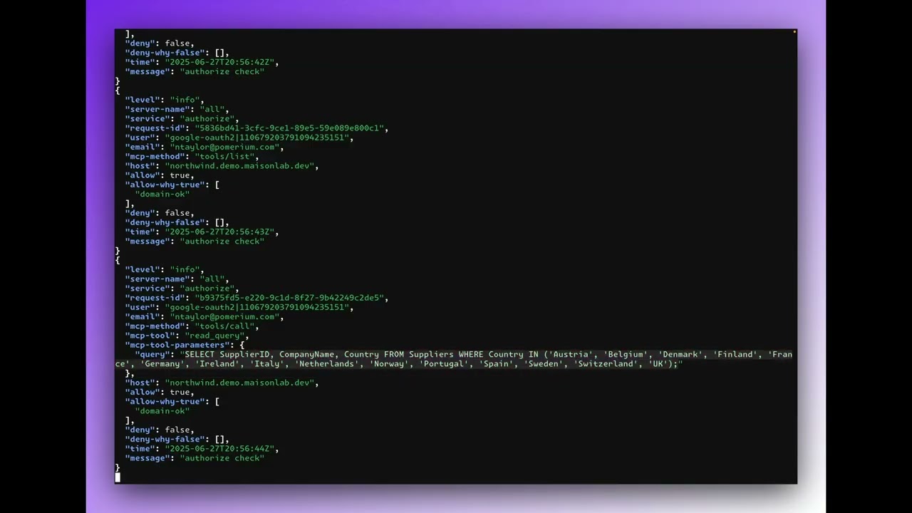 Auditing MCP Tool Calls and Policies in Action with Pomerium