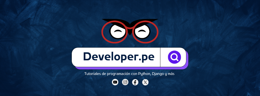 Soy Desarrollador Web Backend y creador de Developer.pe