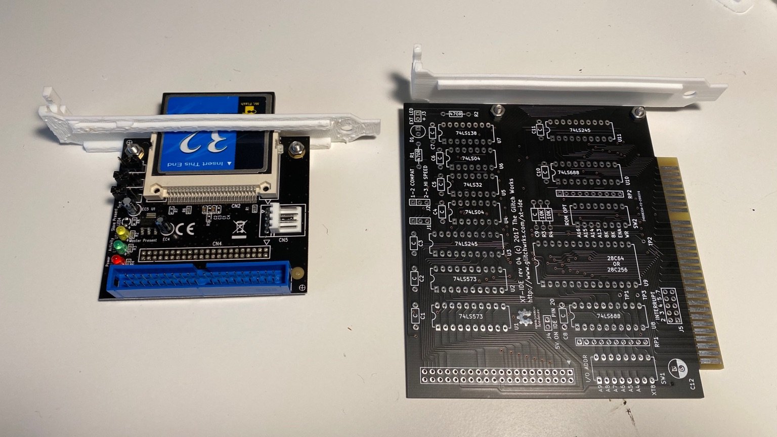 Photo of 2 3D Printed ISA card brackets