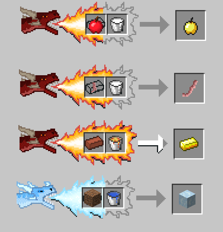 Compilation image of added recipes. Requires Tinkers Construct, duh.