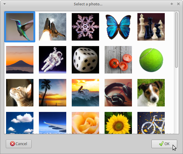 Select a photo