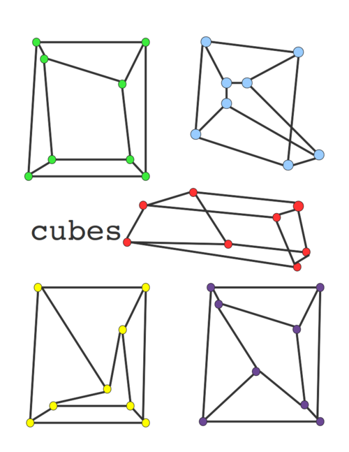 skeleton of a cube