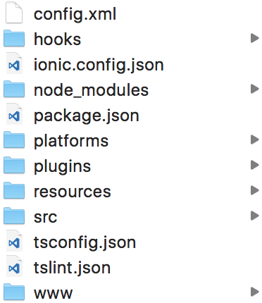 ionic Project Structure