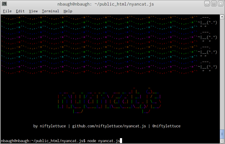 nyancat.js screenshot