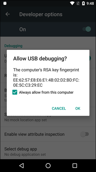 allow debugging message