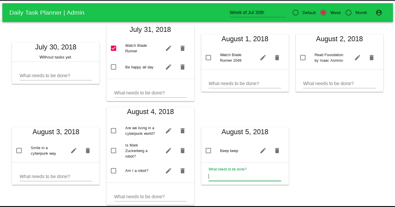 screenshot daily task planner