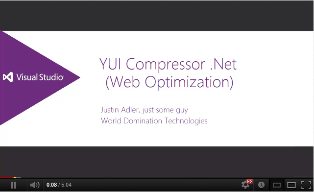 Using YUI Compressor .NET (Web Optimization))