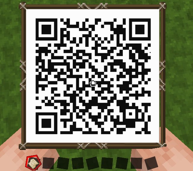 Ingame map QR code