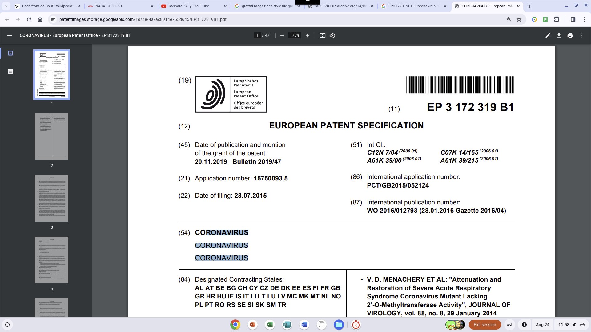 European_CoronaVirus_Patent