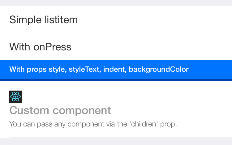 react-native-listitem