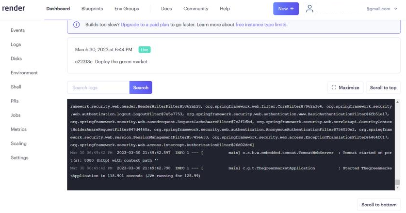 GitHub - EricaArj/The_Green_Market: Projeto ecomerce BackEnd criado com ...