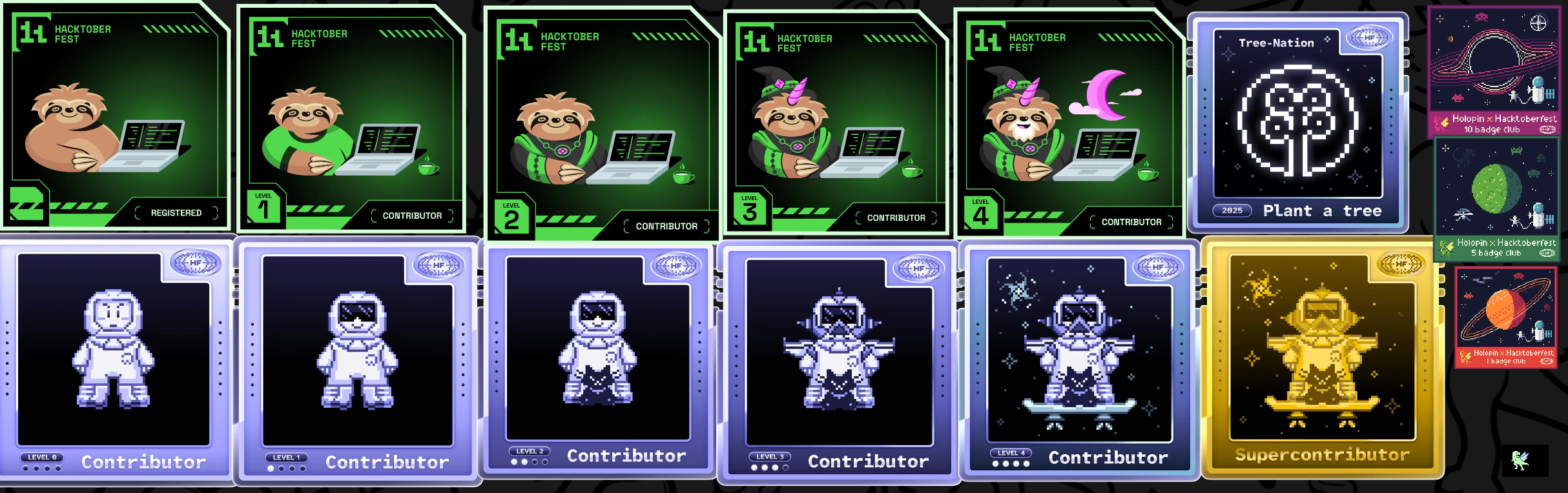 An image of @ritikchaudhry's Holopin badges, which is a link to view their full Holopin profile