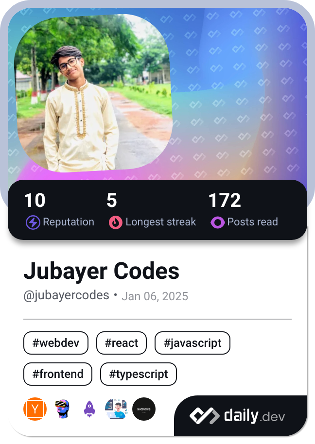 Mir Hussain's Dev Card