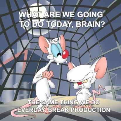 Pink and the brain meme